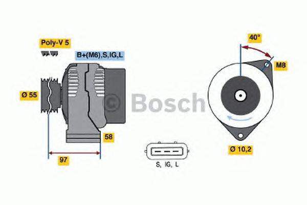 Генератор BOSCH 4096