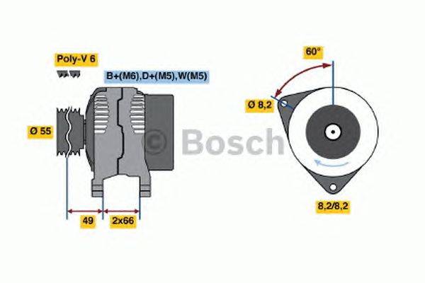 Генератор BOSCH 0986044771