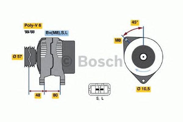 Генератор BOSCH 4566