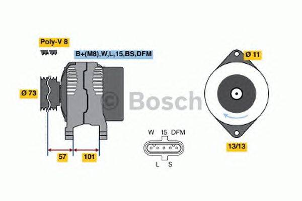 Генератор BOSCH 4744