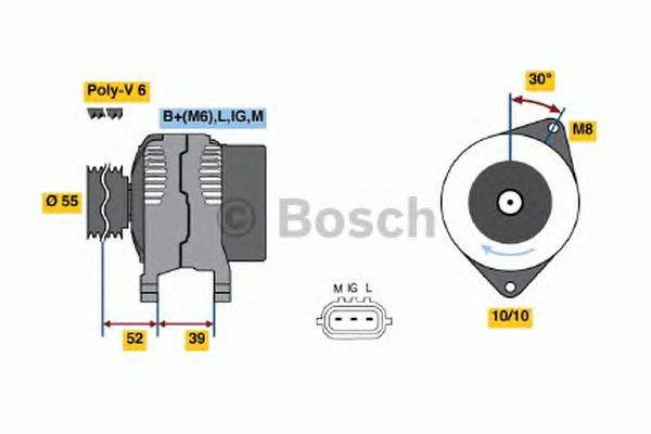 Генератор BOSCH 0 986 049 211