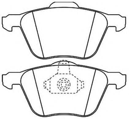 Комплект тормозных колодок, дисковый тормоз ASVA AKD-0224