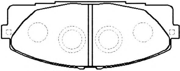 Комплект тормозных колодок, дисковый тормоз ASVA AKD-26420