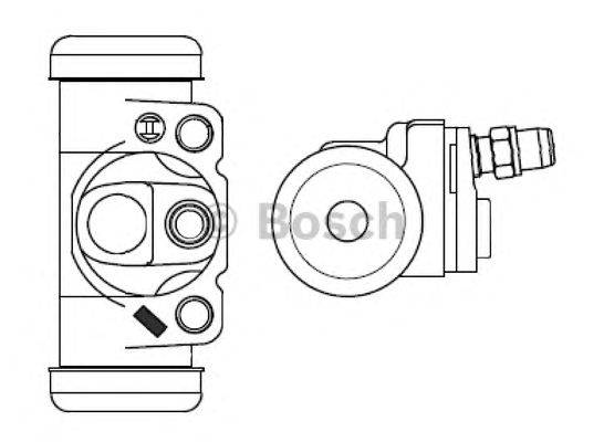 Колесный тормозной цилиндр BOSCH F 026 002 347