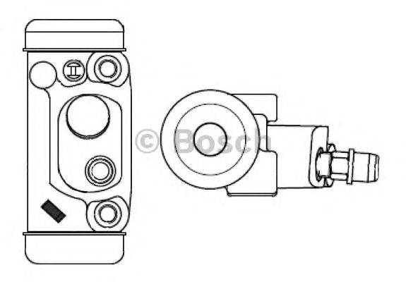 Колесный тормозной цилиндр BOSCH F 026 002 382