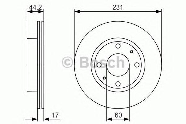 Тормозной диск BOSCH 0 986 479 R23