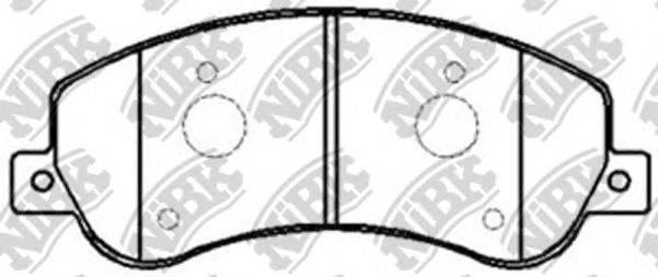 Комплект тормозных колодок, дисковый тормоз NiBK PN0444