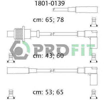 Комплект проводов зажигания PROFIT 1801-0139