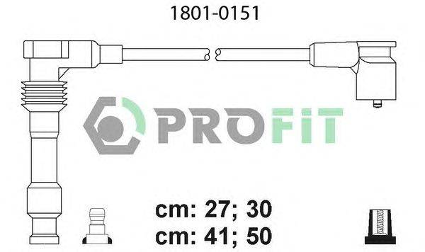 Комплект проводов зажигания PROFIT 18010151