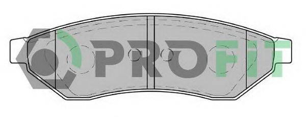 Комплект тормозных колодок, дисковый тормоз PROFIT 50001986