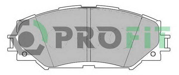 Комплект тормозных колодок, дисковый тормоз PROFIT 50002012
