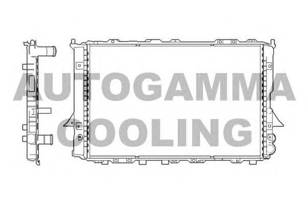Радиатор, охлаждение двигателя AUTOGAMMA 100058