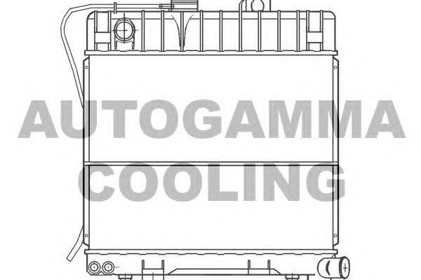 Радиатор, охлаждение двигателя AUTOGAMMA 100093