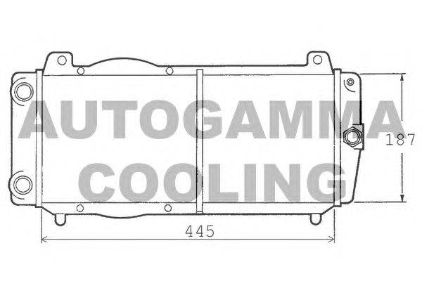 Радиатор, охлаждение двигателя AUTOGAMMA 100439