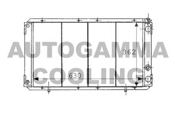 Радиатор, охлаждение двигателя AUTOGAMMA 100914
