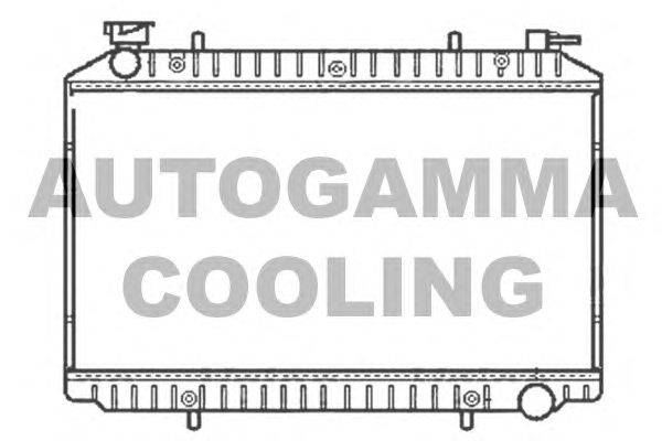Радиатор, охлаждение двигателя AUTOGAMMA 101222