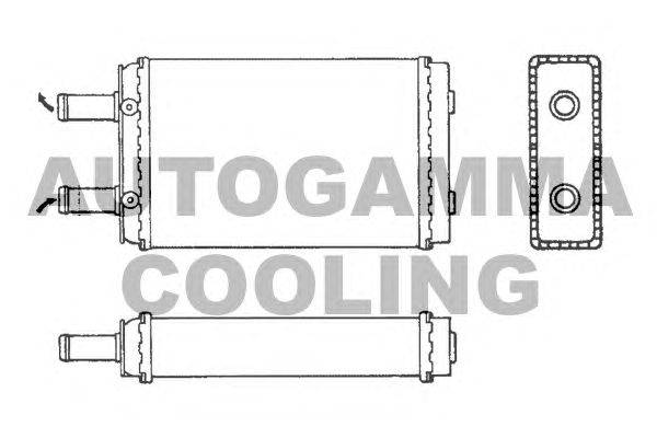 Теплообменник, отопление салона AUTOGAMMA 101646