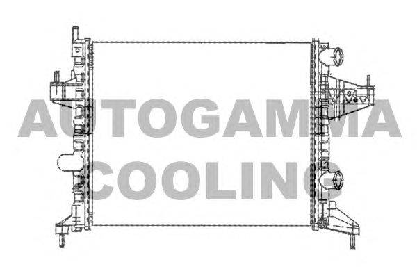 Радиатор, охлаждение двигателя AUTOGAMMA 102847