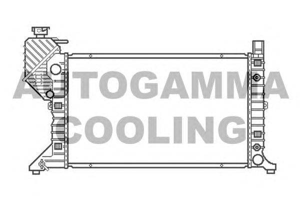 Радиатор, охлаждение двигателя AUTOGAMMA 103474