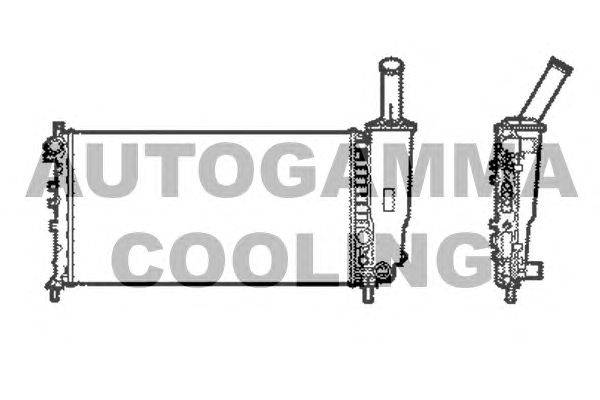 Радиатор, охлаждение двигателя AUTOGAMMA 103766