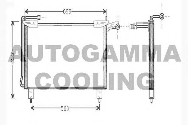 Конденсатор, кондиционер AUTOGAMMA 104586