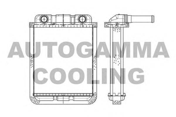 Теплообменник, отопление салона AUTOGAMMA 105234