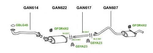 Система выпуска ОГ GT Exhaust 1058