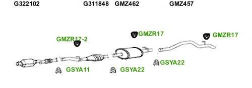 Система выпуска ОГ GT Exhaust 1176