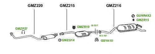 Система выпуска ОГ GT Exhaust 1193