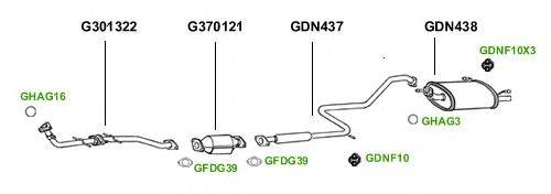 Система выпуска ОГ GT Exhaust 1302
