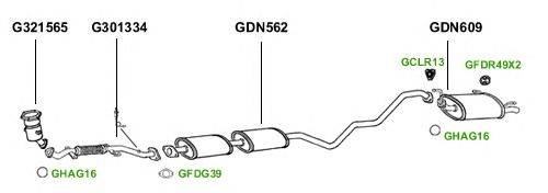 Система выпуска ОГ GT Exhaust 1306