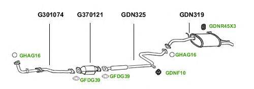 Система выпуска ОГ GT Exhaust 1345