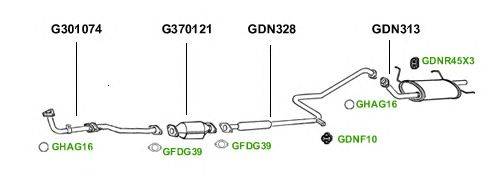 Система выпуска ОГ GT Exhaust 1351