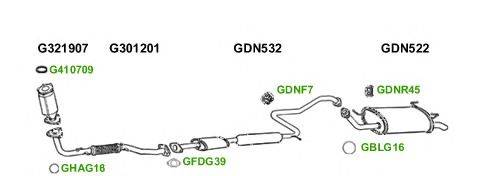 Система выпуска ОГ GT Exhaust 1354