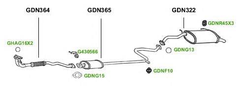 Система выпуска ОГ GT Exhaust 1378