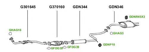 Система выпуска ОГ GT Exhaust 1391