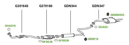 Система выпуска ОГ GT Exhaust 1392
