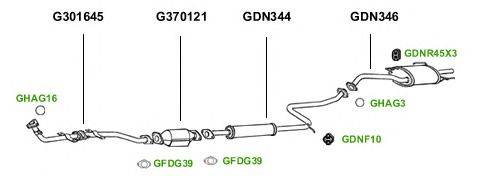 Система выпуска ОГ GT Exhaust 1402