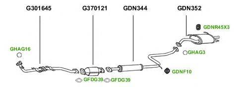 Система выпуска ОГ GT Exhaust 1434