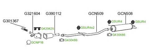 Система выпуска ОГ GT Exhaust 144