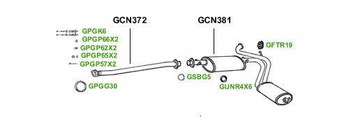 Система выпуска ОГ GT Exhaust 1440