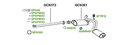 Система выпуска ОГ GT Exhaust 1441