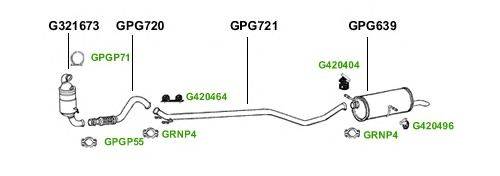 Система выпуска ОГ GT Exhaust 1653