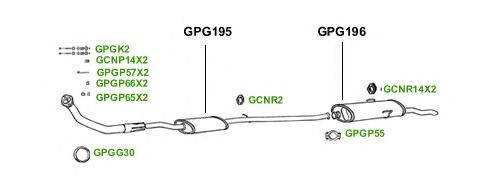 Система выпуска ОГ GT Exhaust 1670