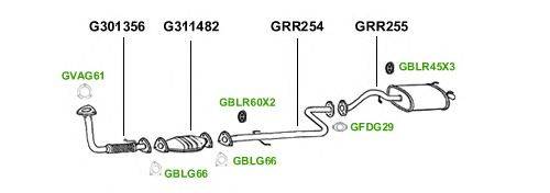 Система выпуска ОГ GT Exhaust 1957