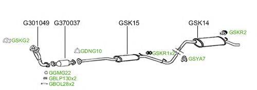 Система выпуска ОГ GT Exhaust 2197