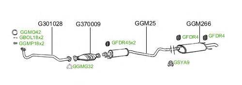 Система выпуска ОГ GT Exhaust 2357