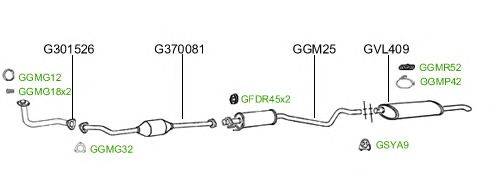 Система выпуска ОГ GT Exhaust 2375