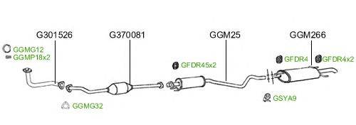 Система выпуска ОГ GT Exhaust 2376