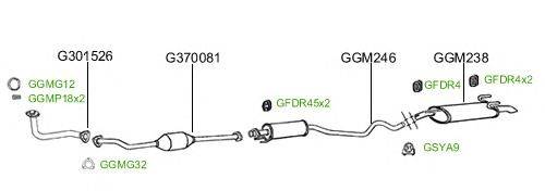 Система выпуска ОГ GT Exhaust 2391